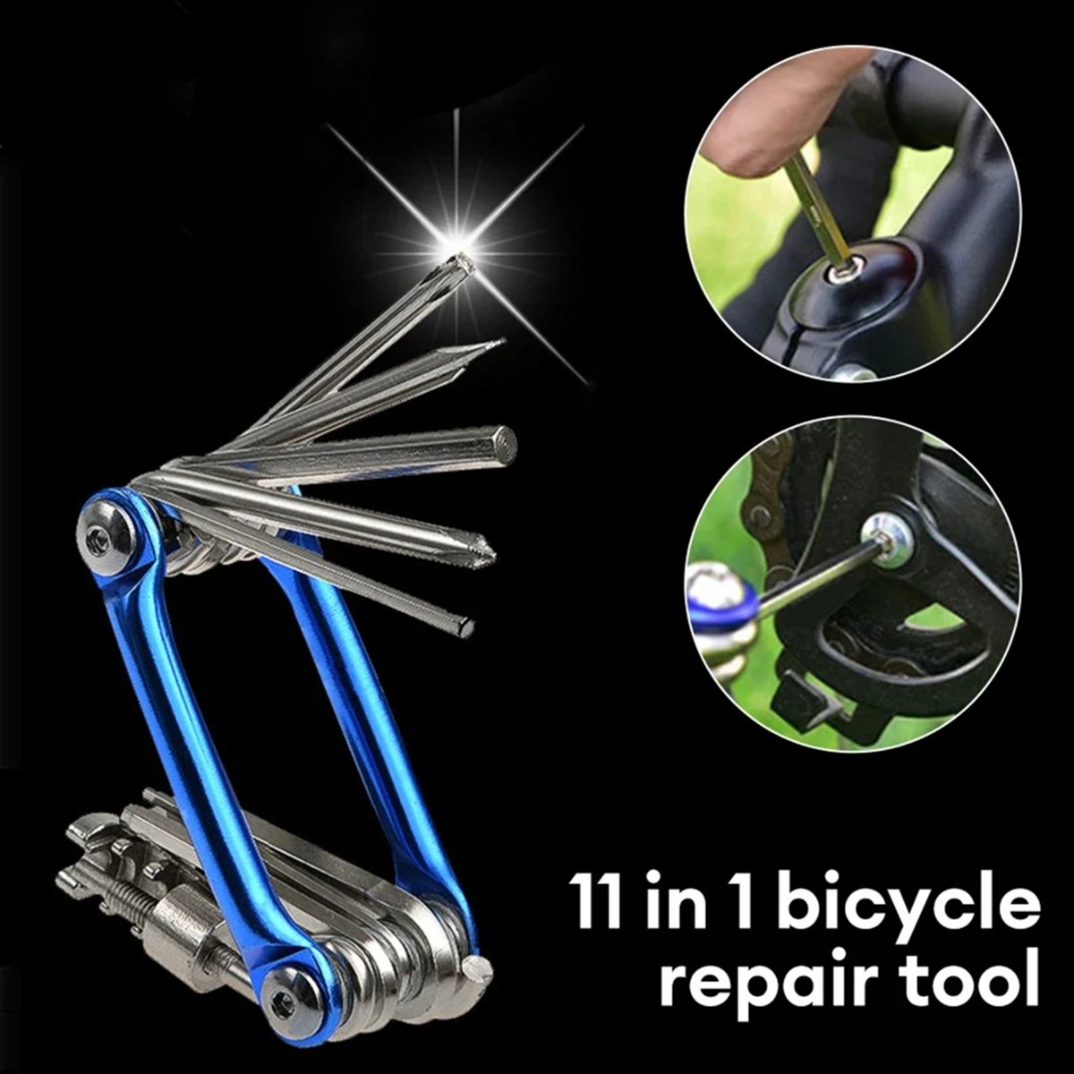 Bicycle Chain - ABPF 11 in 1 自転車マルチ修理ツールキット マウンテンバイクレンチ