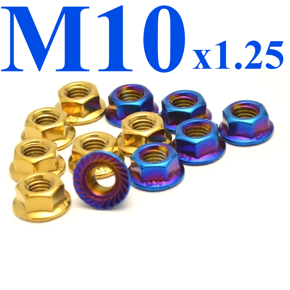 Sprocket - カワサキ用リアスプロケットホイールナット,m10 * 1.25,gpz1100,gpz1300,gpz400r,gpz900r,ER-5,gtr1400,concors 14,vulcan 1700