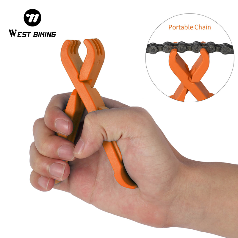 Chain Breaker - WEST BIKING チェーンリンクプライヤー、タイヤレバー、バルブコア取り外しツールのセット。携帯型多機能ツールで、自転車、MTB、ロードバイクの修理に最適。