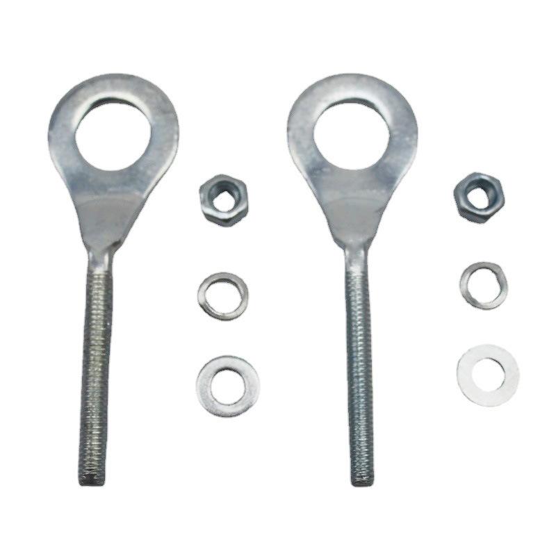 Motorcycle Parts Chain - 2 個オートバイチェーンテンショナーアジャスター鉄プーラーミニバイク 50cc-125cc CRF50 XR70 ATV
