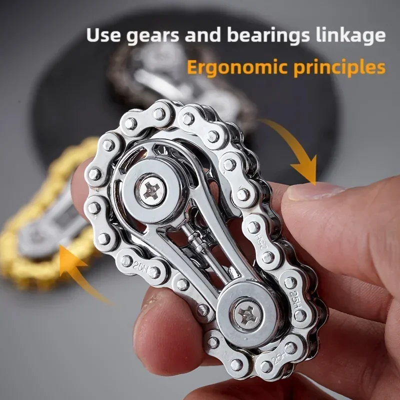 新しいスプロケット付きフライホイール、指先で回せるジャイロ、 - Chain Sprocket Set のレビューと価格