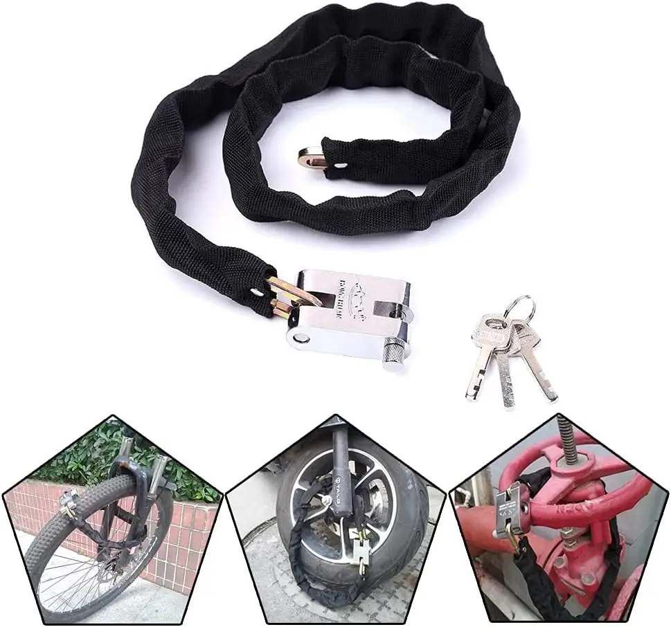 1.2M 2M 3M オートバイバイクロック ヘビーデューテ - Bicycle Chain のレビューと価格